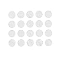 WLSuDHoncc 20Pcs/Set Silver Earbuds Filters Earphone Filter Mesh,Earbud and in-Ear Headphones Earphone Protective Filters Earphones Accessories(4mm)