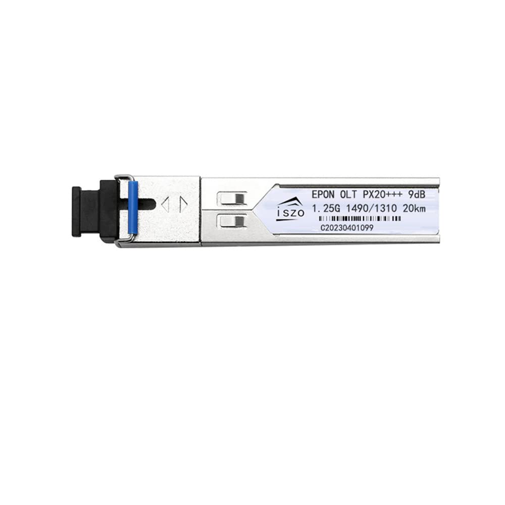 iszo A Piece pon Module EPON PX20+++ 1.25G Optical Fiber PON Module with 7/9db and SC Port, Compatible with BDCOM TPLINK Ubiquiti HIOSO VSOL Think
