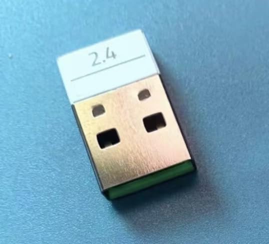 Fits for USB Replacement USB Dongle Receiver Adapter for Razer Viper V2 Pro Wireless Gaming Mouse (White)