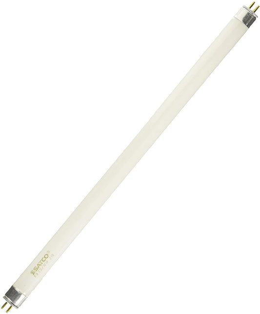 Satco S1905 3000K 8-Watt Mini Bi Pin T5 Preheat Lamp, Warm White