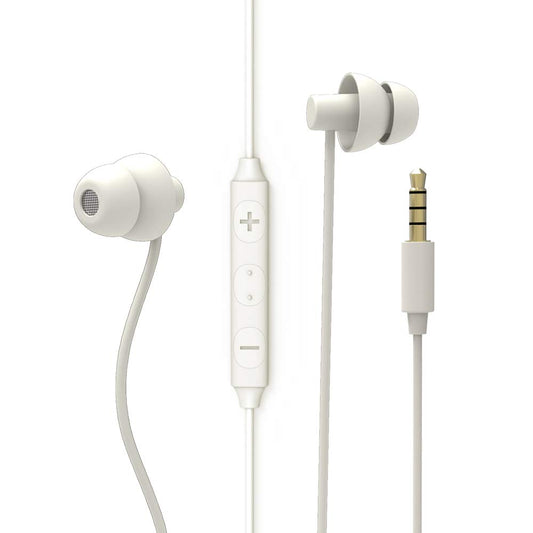 MAXROCK Sleep Earbuds, Ultra-Soft Comfortable Noise Isolating Earplugs Workout Headphones in-Ear Earphones w/Mic & Volume Control - Perfect for Side…