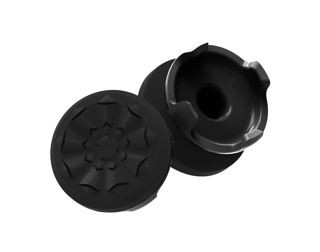 KontrolFreek FPS Freek Galaxy Black for PlayStation 4 (PS4) and PlayStation 5 (PS5) | Performance Thumbsticks | 1 High-Rise, 1 Mid-Rise | Black
