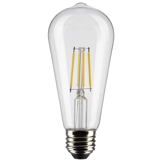 Satco 6Pk 5w ST19 LED 2700K Medium Base Dimmable - 40w equiv