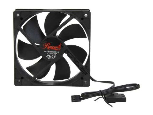 Rosewill 120mm Case Fan 4-Pack, Long Life Sleeve Bearing Computer Case Fan ROCF-13001, Ultra Quiet Computer Cooling Fan 4 Pack 120 mm Standard Case