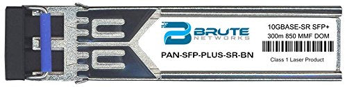 Brute Networks PAN-SFP-Plus-SR-BN - 10GBASE-SR 300m MMF 850nm SFP+ Transceiver (Compatible with OEM PN# PAN-SFP-Plus-SR)
