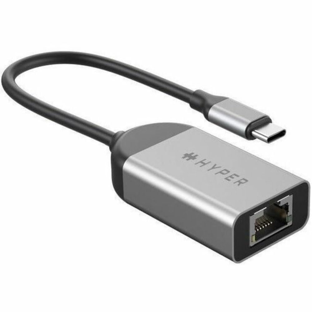 HyperDrive USB C to Ethernet Adapter - High-Speed 2.5Gbps LAN Connectivity for Chromebooks, Laptops, USB-C Devices, Ultra-Portable, Durable USB