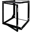 Vertical Cable Data Rackmount 8U Open Wall Mount Frame Rack with Hinge