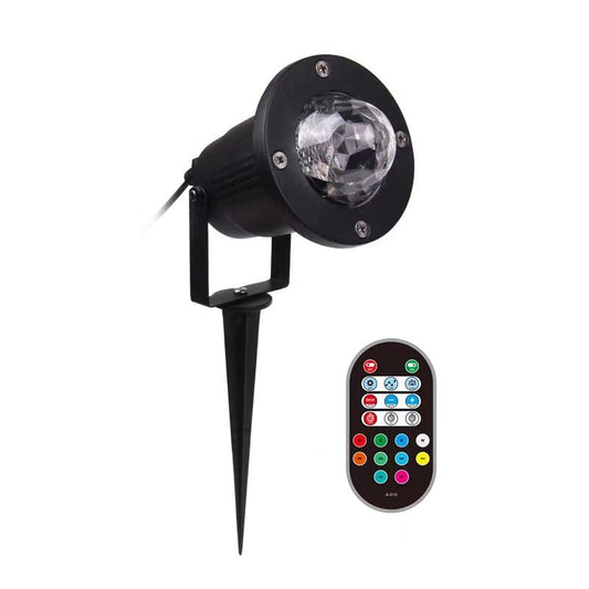KOOT Water Wave Lights Projector Outdoor Waterproof LED Ripple Garden Lights RGBW 10 Colors Water Effect or Flame Fire Effect with Remote for Patio