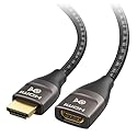 Cable Matters 48Gbps Ultra HD 8K HDMI Extension Cable - 3.3ft / 1m, Supports [8K@60Hz / 4K@240Hz with HDR], HDMI Male to Female Extender Cable