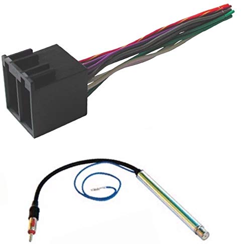 Car Stereo Wire Harness and AM/FM Radio Amplified Antenna Adapter to Install an Aftermarket Radio for VW Volkswagen : 1999-2010 Beetle, 1998-2001