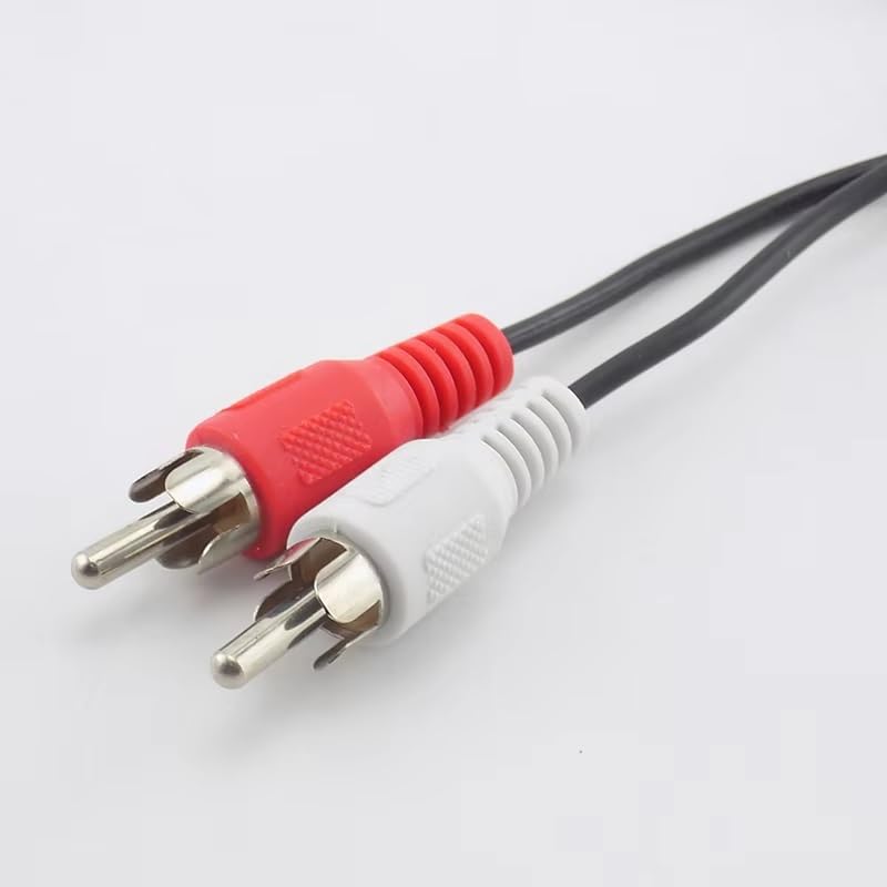 RecDec 2 Pack 3.5mm to RCA Cable RCA to 3.5mm AUX Cable 5Ft 1/8'' Male TRS Stereo Jack to 2RCA Connector Plugs Adapter Audio Cables for Amplifier