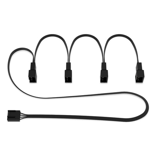 ARCTIC 4-Pin PWM Fan Splitter Cable - PST Extension-Cable for 4 Case Fans, PC Fans, PWM Splitter Cable, Multi-Fan Connector, Fan Splitter, Extension