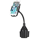 Premium Car Cup Holder Adjustable Phone Mount Dock for iPhone SE, 6 6S 7, Plus, 5S 5C 5 5G 4S (All Carriers Including AT&T, T-Mobile, Sprint, Verizon