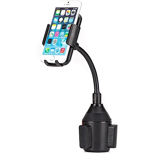 Premium Car Cup Holder Adjustable Phone Mount Dock for iPhone SE, 6 6S 7, Plus, 5S 5C 5 5G 4S (All Carriers Including AT&T, T-Mobile, Sprint, Verizon