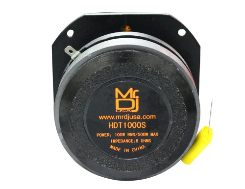 Mr. Dj HD1000S 4-Inch Titanium Bullet High Compression Tweeter with 11 Ounce Ferrite Magnet (Chrome)