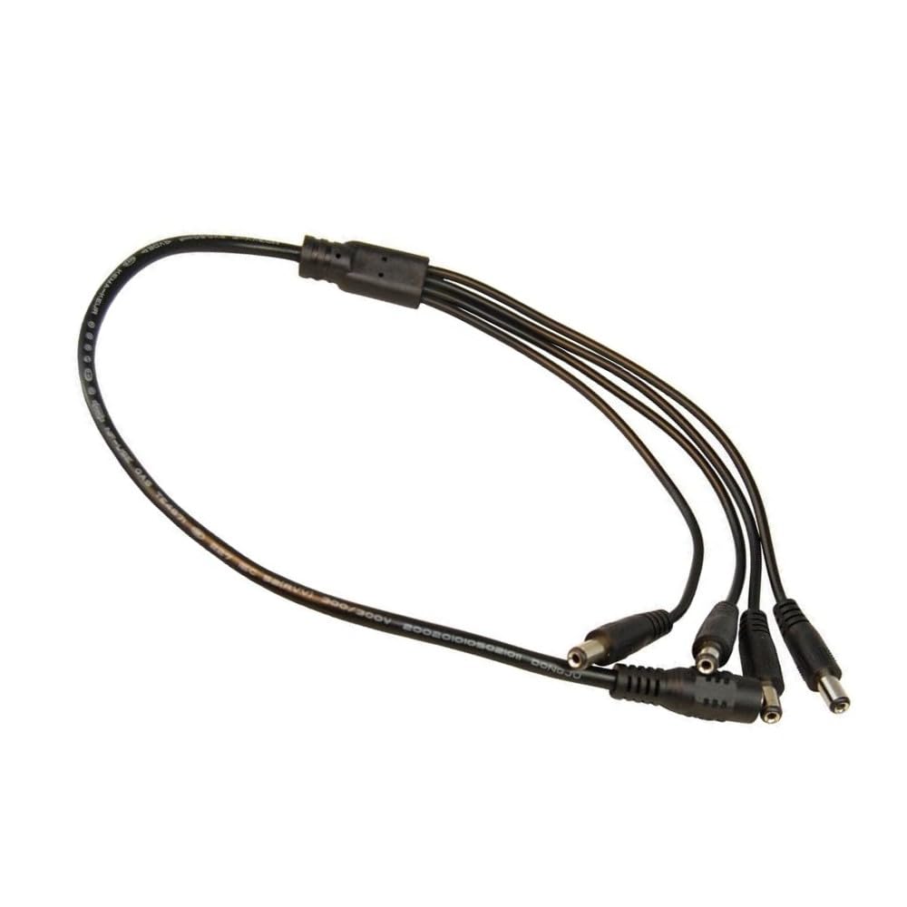HQRP DC Female to 4 Male Power Splitter Cable for Q-See Security System Model: QT578-8C2 / QC828-4C9-2 / QT728-4G7-1 / QT5682-8K8