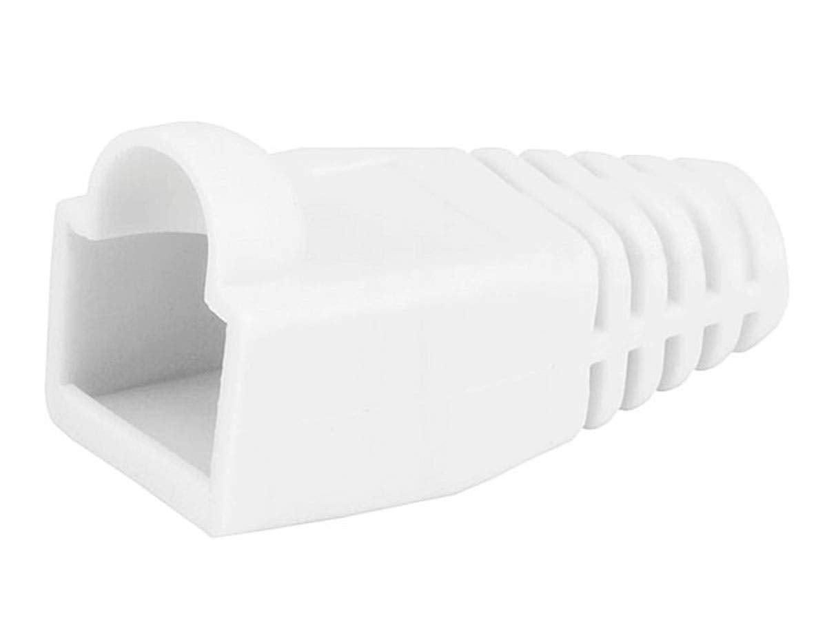 Monoprice [50pcs] RJ-45 Color Coded Strain Relief Boots - White