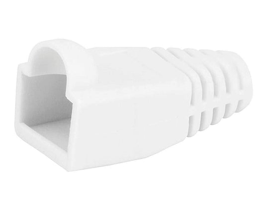 Monoprice [50pcs] RJ-45 Color Coded Strain Relief Boots - White