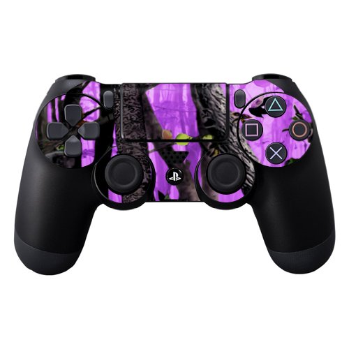 MightySkins Skin Compatible with Sony PS4 Controller - Purple Tree Camo | Protective, Durable, and Unique Vinyl Decal wrap Cover | Easy to Apply