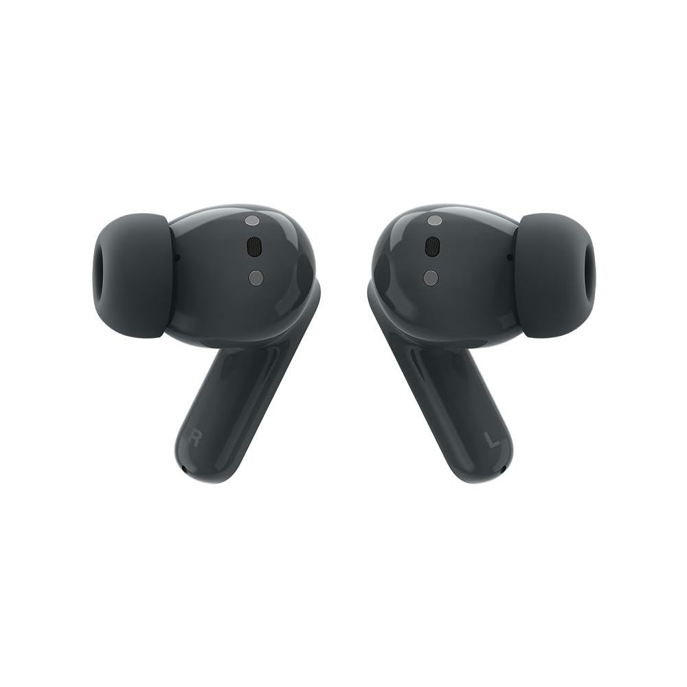 Motorola Moto Buds Bass XT2443-1 Dynamic ANC, Triple Microphone Array, Bluetooth 5.3, IP54 Water & Dust Resistant, Dolby Atmos Audio (Pantone Dark