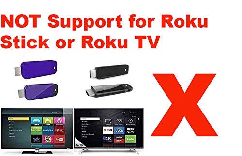 Remote Control Compatible with Roku Express HD LT XS XD Media Player Box; NOT Work for Roku Stick or Roku TV