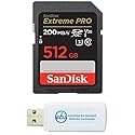 SanDisk Extreme Pro 512GB UHS-I SD U3 A2 V30 Memory Card Works with Sony Mirrorless Camera ZV-E1 (SDSDXXD-512G-GN4IN) Fast, 4K UHD- Bundle with (1)
