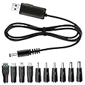 YiKaiEn USB to DC 9V 12V Charging Cable, Universal Power Cord for Toys,Watches,Speaker,Camera,Monitor,Table Lamp,Phones,LED Light Strip, Router, DC
