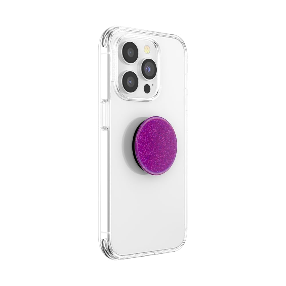 PopSockets Adhesive Phone Grip, Holder, Phone Stand, Glitter - Purple Haze