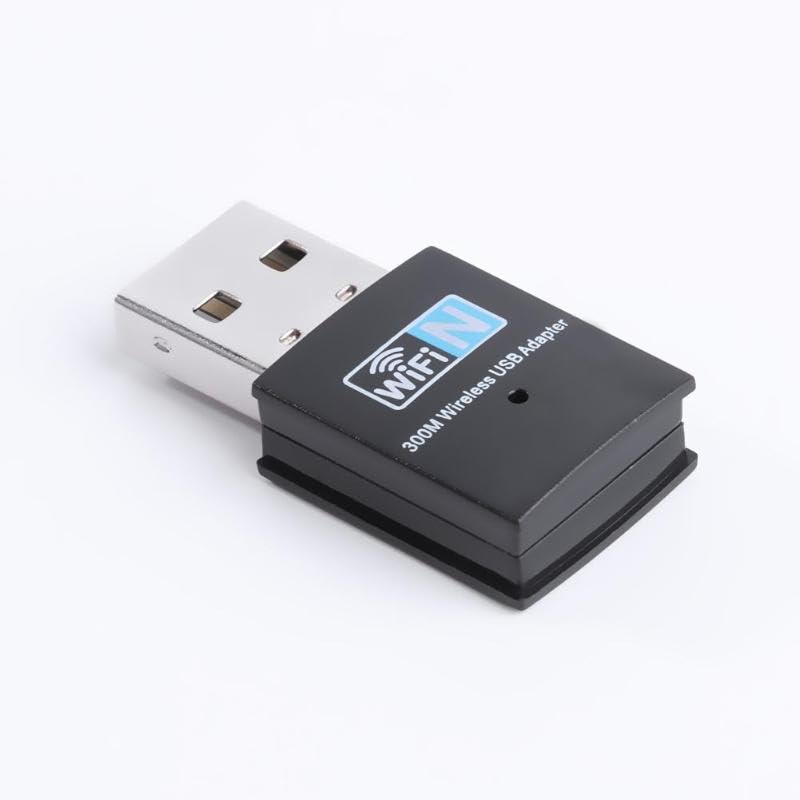 300Mbps USB WiFi Adapter, Wireless LAN Network Card Adapter Stick USB 2.0 Dongle for Desktop Laptop PC Windows 10 8 7 XP MAC OS (Plug-and-Play