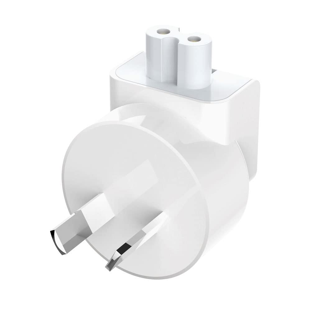 VizGiz 2 Pack AU Plug Duck Head Adapter Converter for Apple MacBook Mac iPad iPhone AC Power Wall Charger Brick Block Australian New Zealand China NZ…
