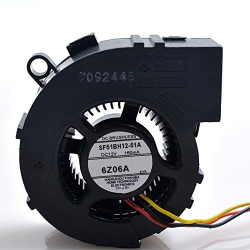 for SF51BH12-51A 12V 160mA 3-Wire Projection Centrifugal Cooling Fan