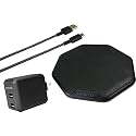 Smartish Fast Wireless Charger - Charge Island Power Couple Qi-Certified 15W Charging Pad [Textured & Non-Slip] + 2-Port Wall Charger - for iPhone