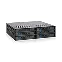ICY DOCK 6 Bay 2.5” SATA HDD / SSD Hot Swap Tool-Less Backplane Enclosure with Dual Cooling Fan for 5.25” Bay | ExpressCage MB326SP-B