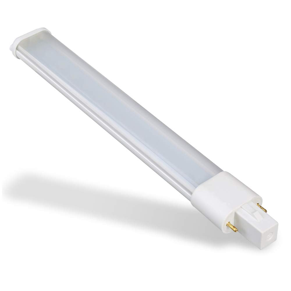 E-Simpo 2pcs 7W G23 GX23 LED Bulb 7.1"/180mm 2-Pin LED PL Retrofit Lamp CFL 13W Replacement 180 View Angle Horizontal Recessed Down Light Bulb Warm