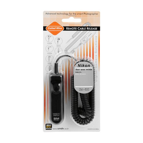 SMDV Remote Shutter Release Cable for Nikon D90, D3100, D3200, D5000, D5100, D7000, Fully Compatible with Nikon MC-DC2