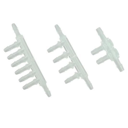 Juweathy Printer Ink Tube Connector 5mm x 3mm Pipeline Hose Circulation Splitter for Large Format Inkjet Printer;10Pcs/Packed (Two Ways)