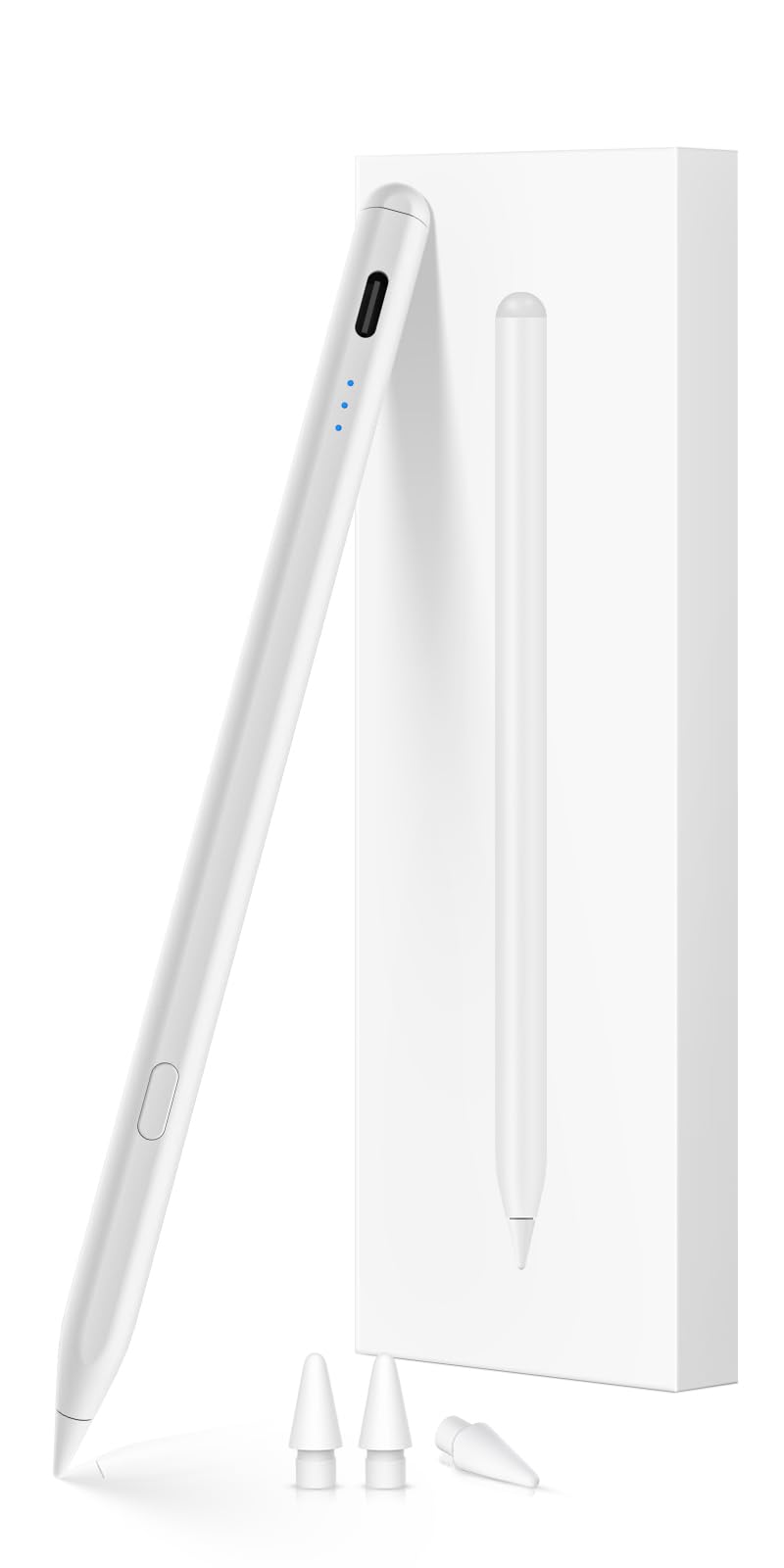 KEEPRO Stylus Pen for iPad 2018-2026, USB-C Fast Charging Pencil, Pixel-Perfect Tilt Sensitivity for iPad 11/10/9/8/7/6/A16, Mini 7/6/5, Air M4/M3/M2