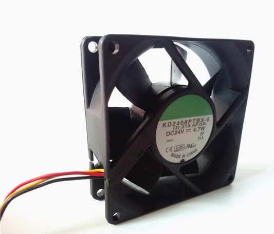 KD2408PTBX-6 DC 24V 4.7W 80x80x25mm 3-Wire Cooling Fan