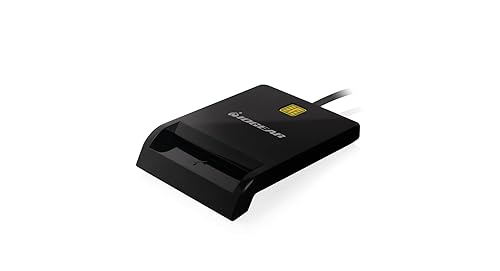IOGEAR USB Common Access Card (CAC) Reader - EMV Level 1/ 4.1 Compliant - PC/SC version 1.0/2.0 - Class A, B, and C (5V / 3V / 1.8V) - T0, T1 Protocol