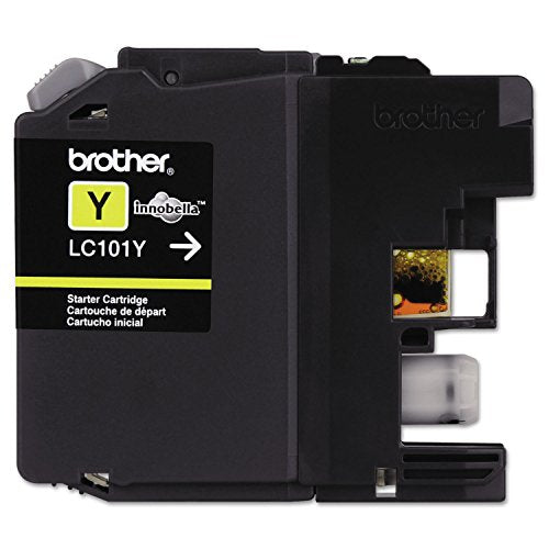 Brother Innobella LC101Y OEM Ink Cartridge, Yellow, in Retail Packaging