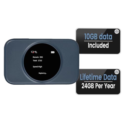 Statelinker S2 Portable WiFi Hotspot,10GB Free USA Data for 30 Days,No Sim Card Needed,4g LTE Mobile Internet Travel Router for USA,8 Device