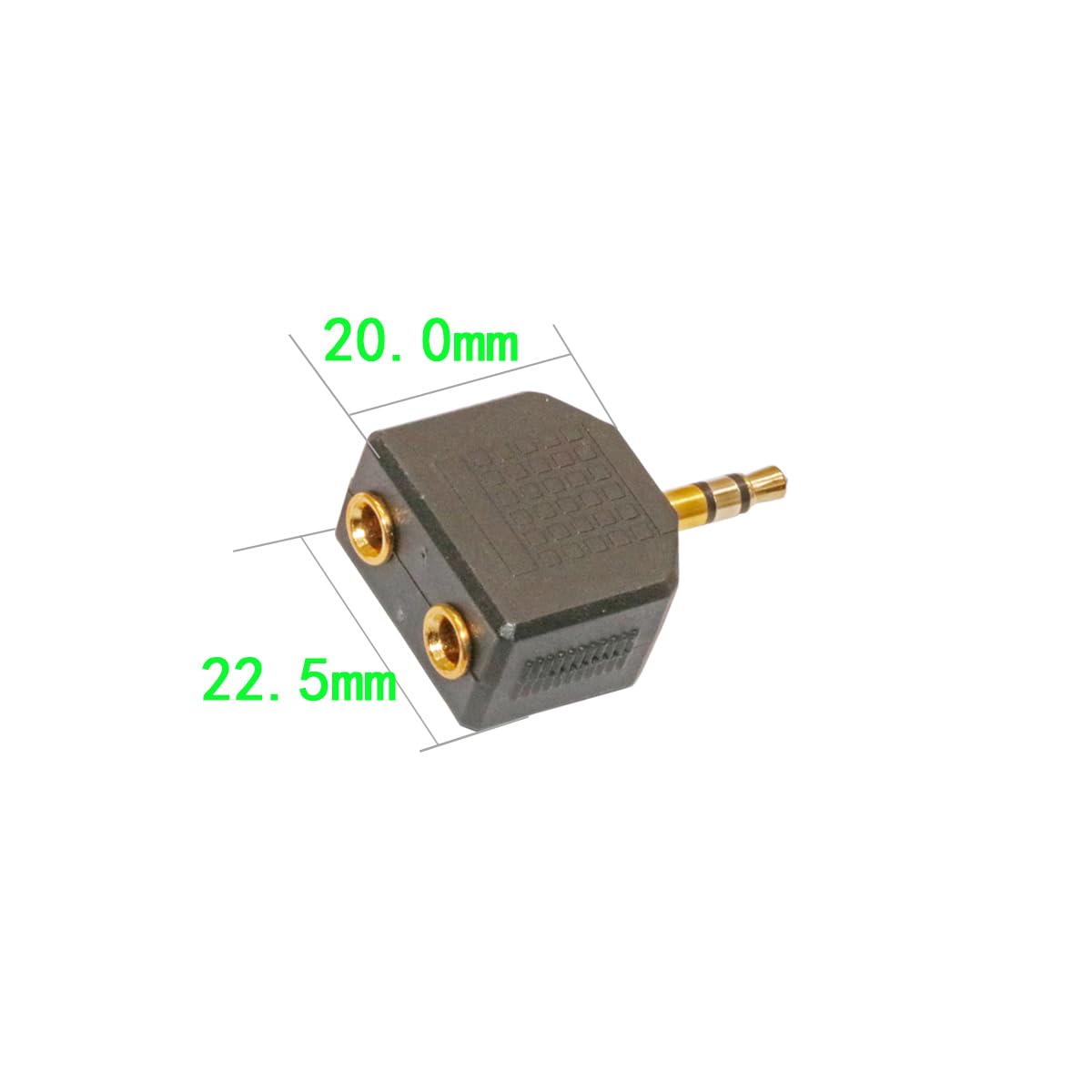 ZJKJHJY 3.5mm Audio Splitter Adapter, 1/8 inch Male to 2X Female Y-Connector, 3-Pack
