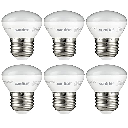 Sunlite LED R14 Mini Flood Light Bulbs, 4 Watts (25W Equivalent), 250 Lumens, Medium (E26) Base, Dimmable, ETL Listed, 2700K Soft White, for China