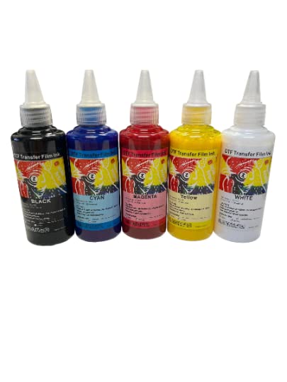 100ml Ink Bottle DTF Inks - Direct to Film Ink for DTF Printing Transfers for Epson Printers (6 Colors Combo)