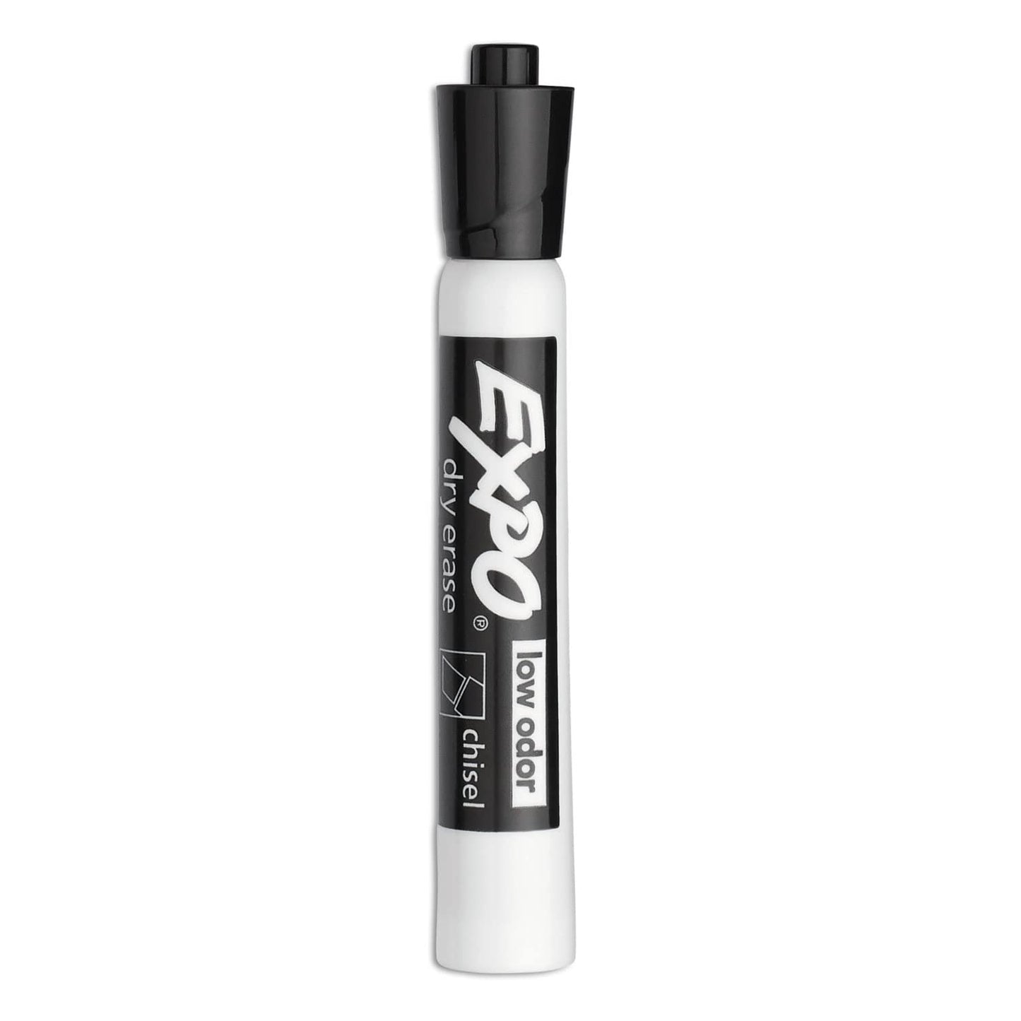 EXPO Dry Erase Markers, Low Odor Ink, Black, Chisel Tip, 36 Count - Easily Erases, Ideal for Classroom, Home, Office, Back to School, Teacher Supplies