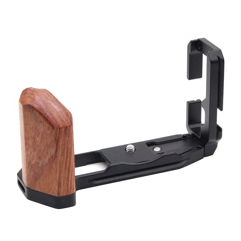 M-REMOTE Quick Release L Plate Bracket Holder Hand Grip for Fuji XT5 Grip Camera for Arca Swiss Tripod Head Special l-Shaped Board of Wooden Handle