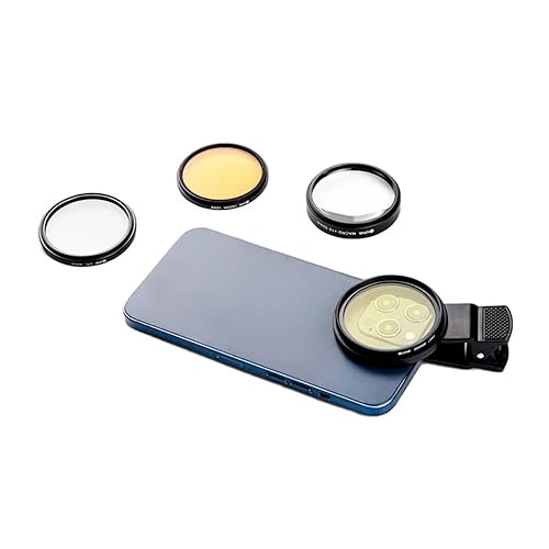 Orphek Extra Wide Coral Lens - Kit for DSRL 52mm and All Smartphones - 4 Included: Macro, CPL 52mm Polarized, 15,000k Orange, 20,000k Yellow - Lens