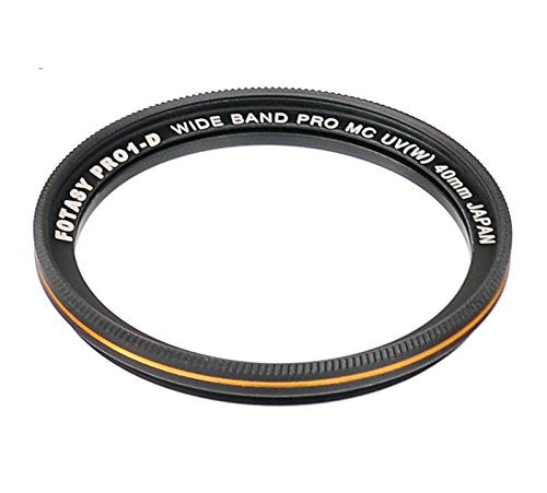 Fotasy 40mm Ultra Slim UV Protection Lens Filter, Nano Coatings MRC Multi Resistant Coating Oil Water Scratch, 16 Layers Multicoated 40mm UV Filter