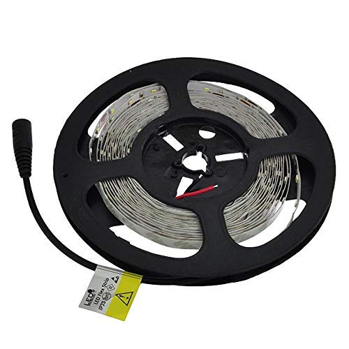 LEDwholesalers UL 16.4-ft Flexible LED Light Strip with 300xSMD2835 12-Volt 24-Watt, White 6000K, 20105WH