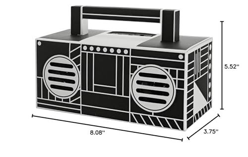 QFX BT-41-Boom Bluetooth Streaming TWS Ready Lightshow Speaker (Black)